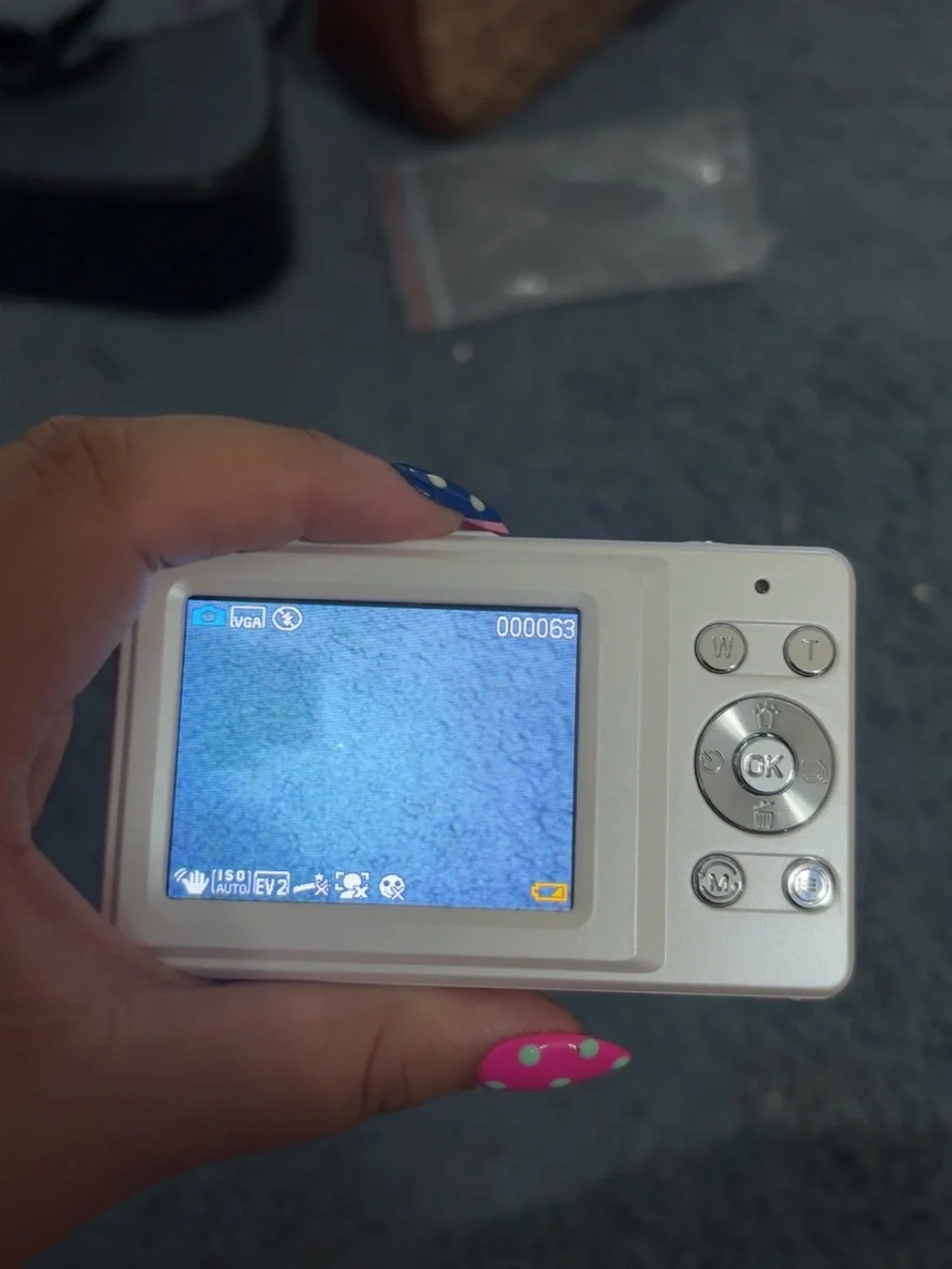 Compact Digital Camera - White with Silver Lens